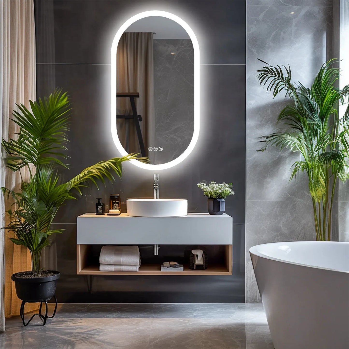 Backlit Smart LED Bathroom Mirror.