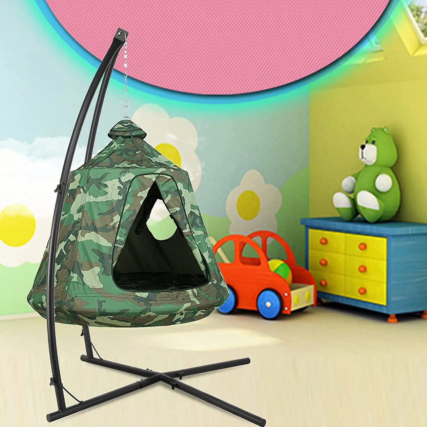 Hammock Chair Stand with Swing Chair.
