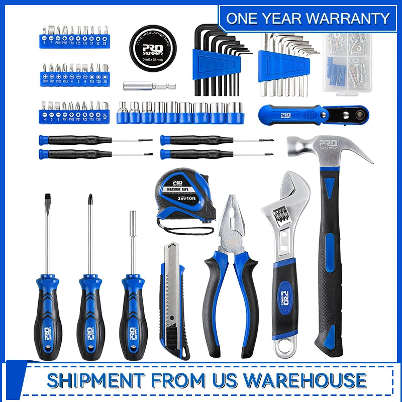 160-Piece Portable Home Tool Repair Kit.