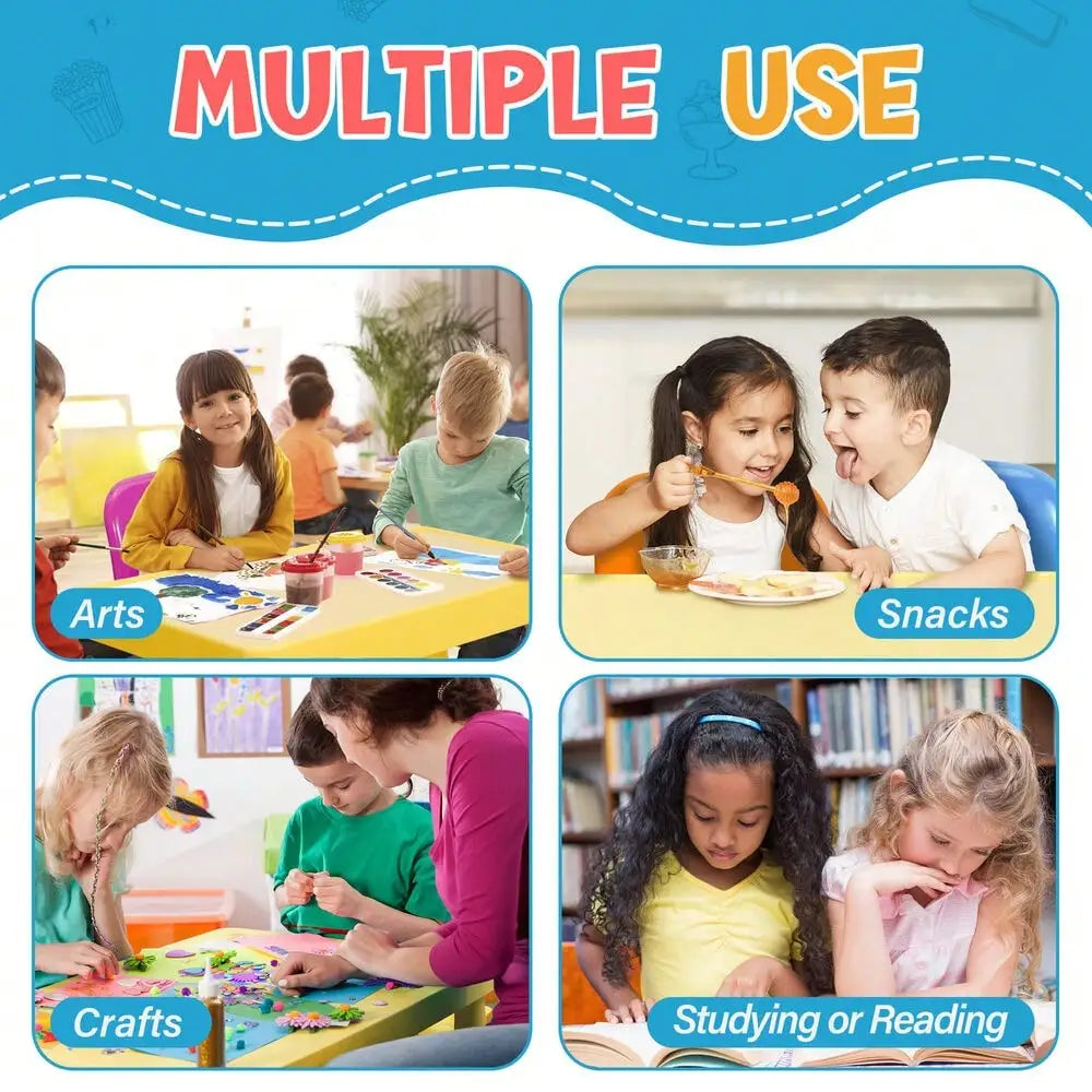 Kids Table and 4 Chairs Toddler Child Play Set