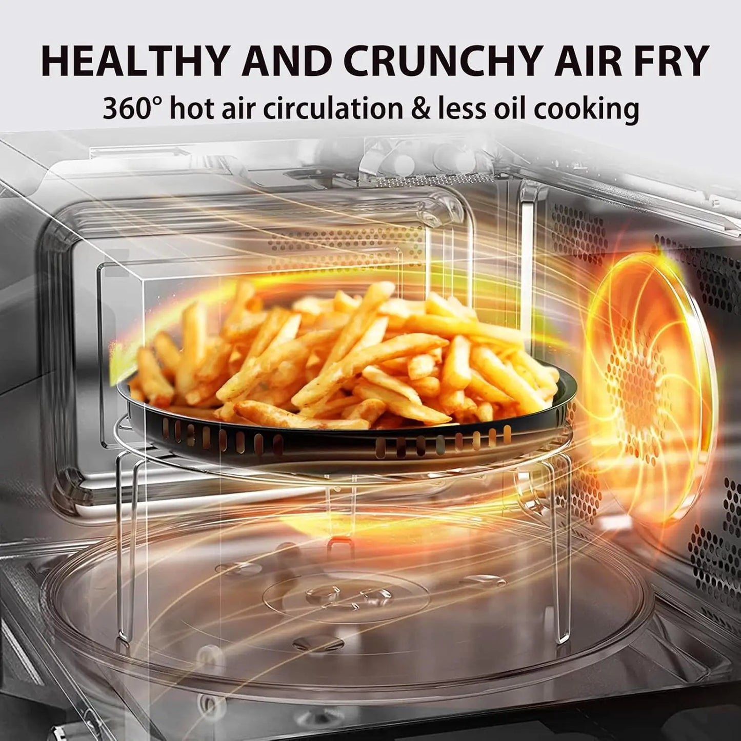6-in-1 Inverter Countertop Microwave Oven Air Fryer