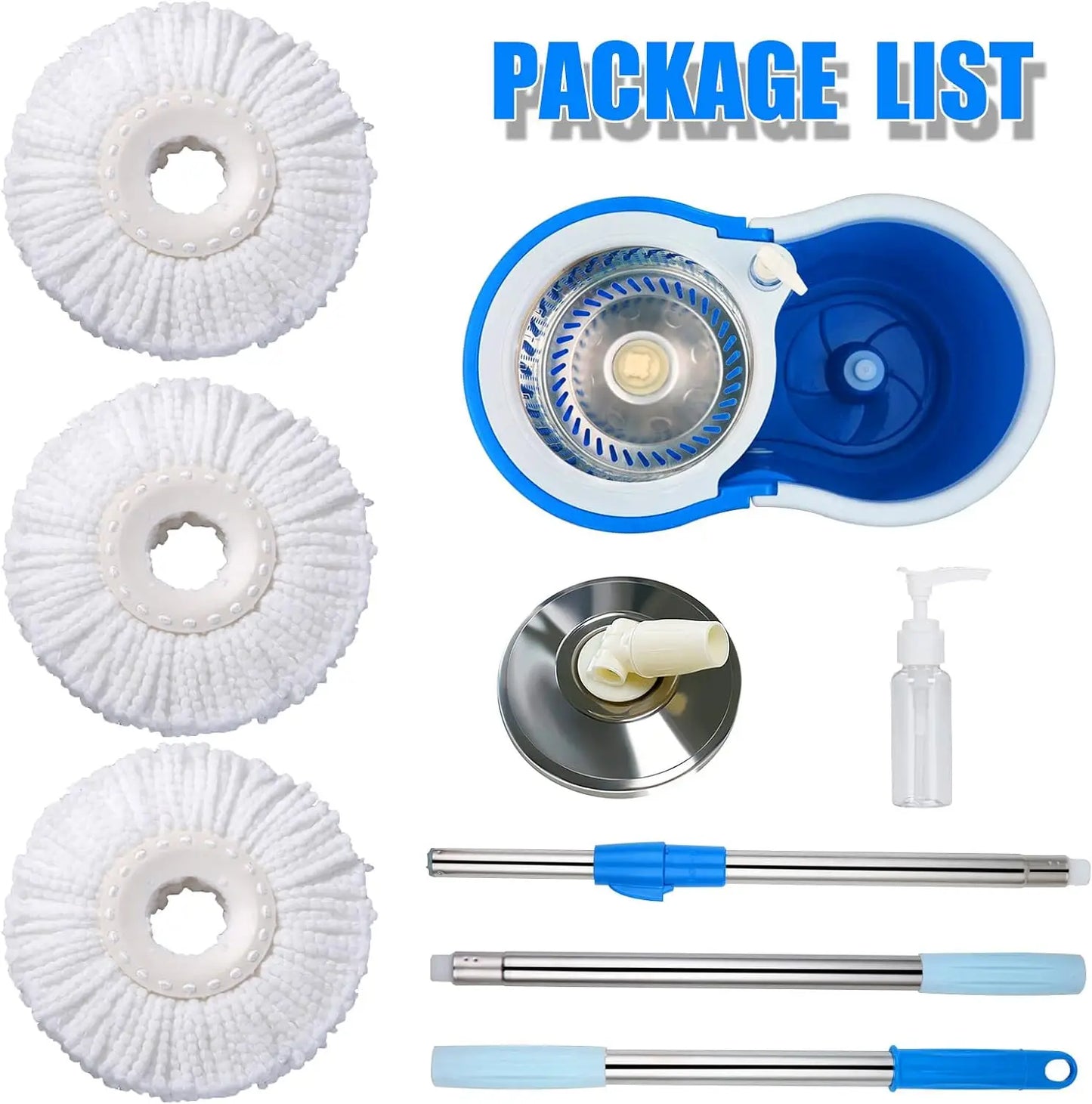Spin Mop Bucket System with Wringer Set