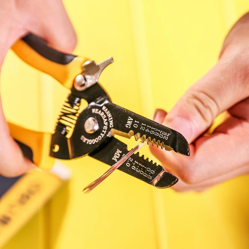 Deli 7in Wire Stripper for 0.6-2.6mm Harnesses, Precision Cutting Tool