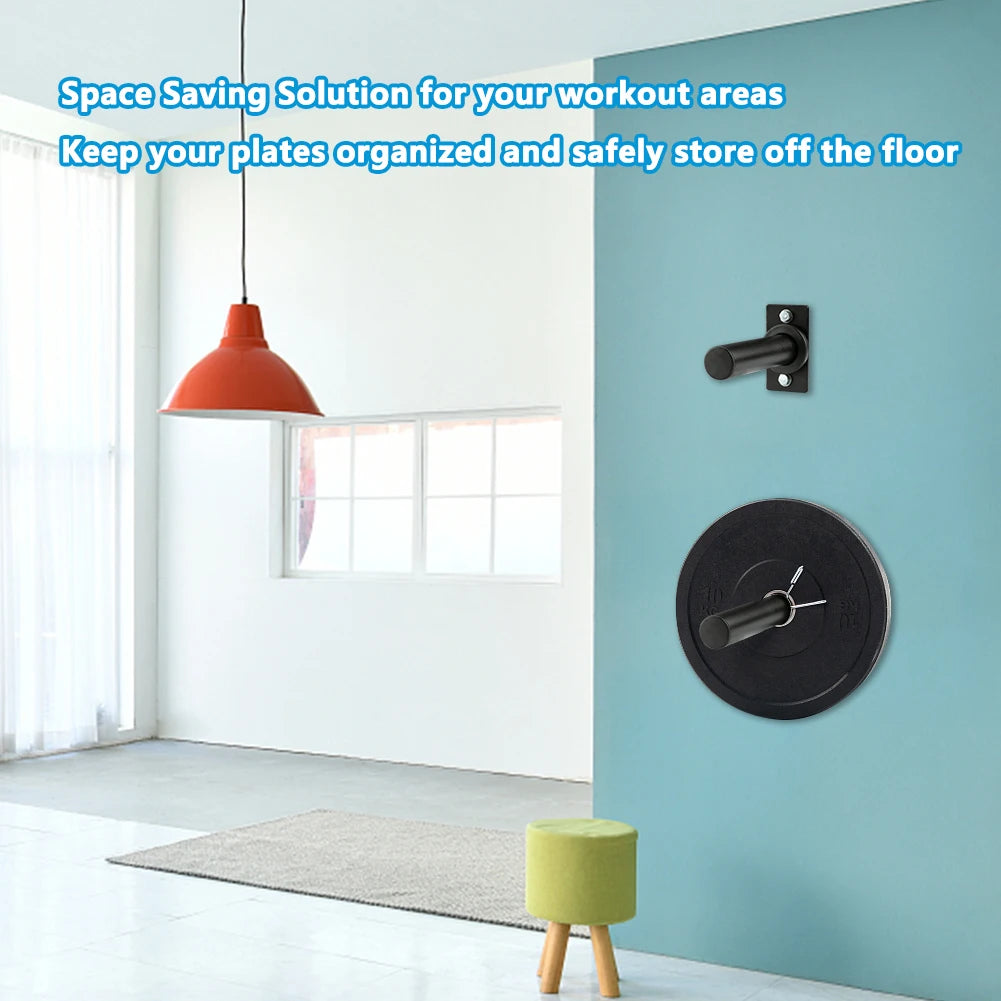 Wall Mounted Weight Plate Holder.