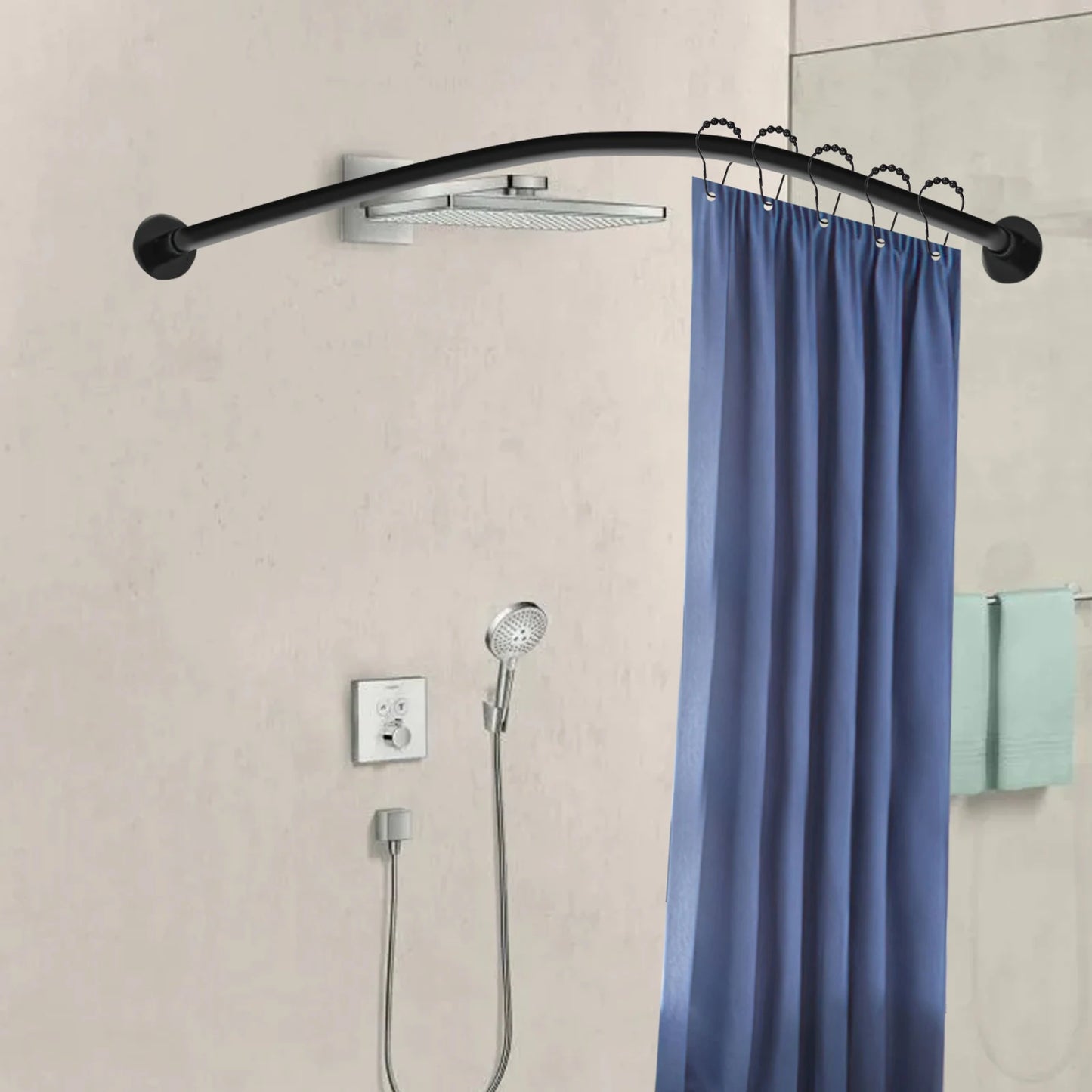 L-Shape Shower Curtain Rod