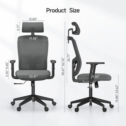 Ergonomic mesh office chair high back.