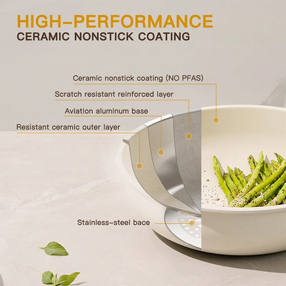 21 Piece Non-Stick Astercook Ceramic Cookware