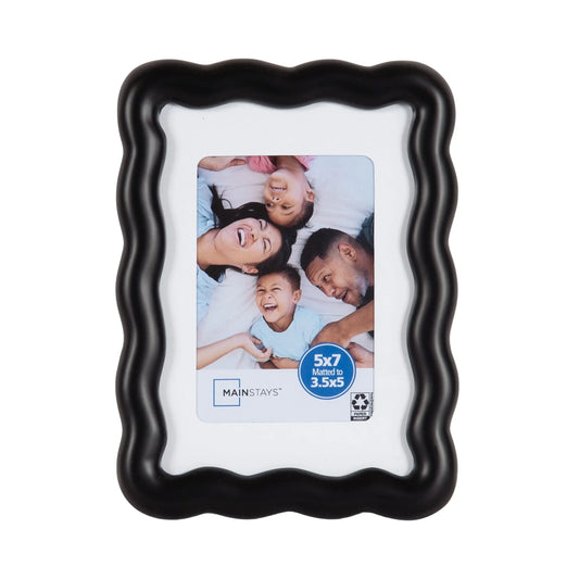 5x7 Wavy Black Picture Frame
