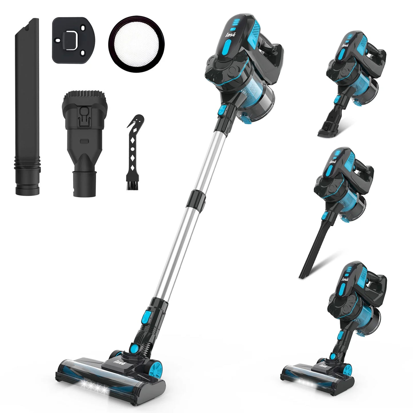Cordless Vacuum Cleaner, 20KPa Stick Vacuum