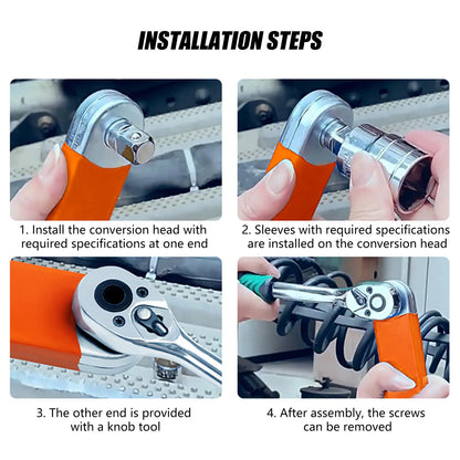 Professional Drive Ratchet Wrench Household Multifunctional Repair Tool Ratchet For Air Refrigeration Tools MIAO-US
