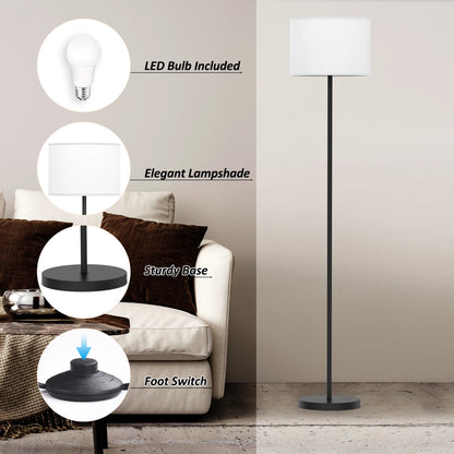 61.5'' Traditional Floor Lamp with Remote Control