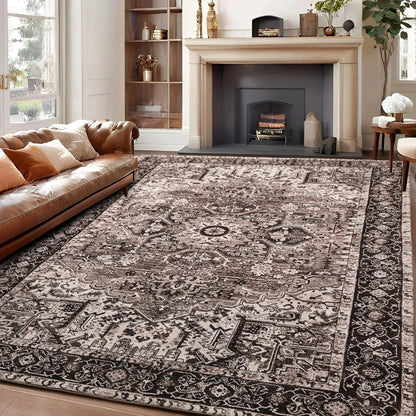 Faux Cashmere Vintage Printed Rug Area Rugs