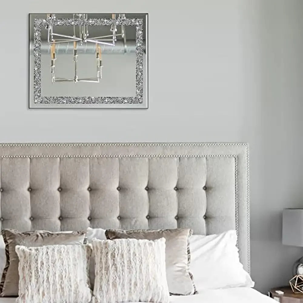 Crystal Crush Diamond 16x20 Wall Mirror .