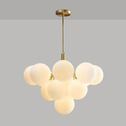 Nordic Minimalist Frosted Glass Ball Led Chandelier