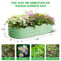 2-Pack Oval Galvanized Steel Raised Garden Bed