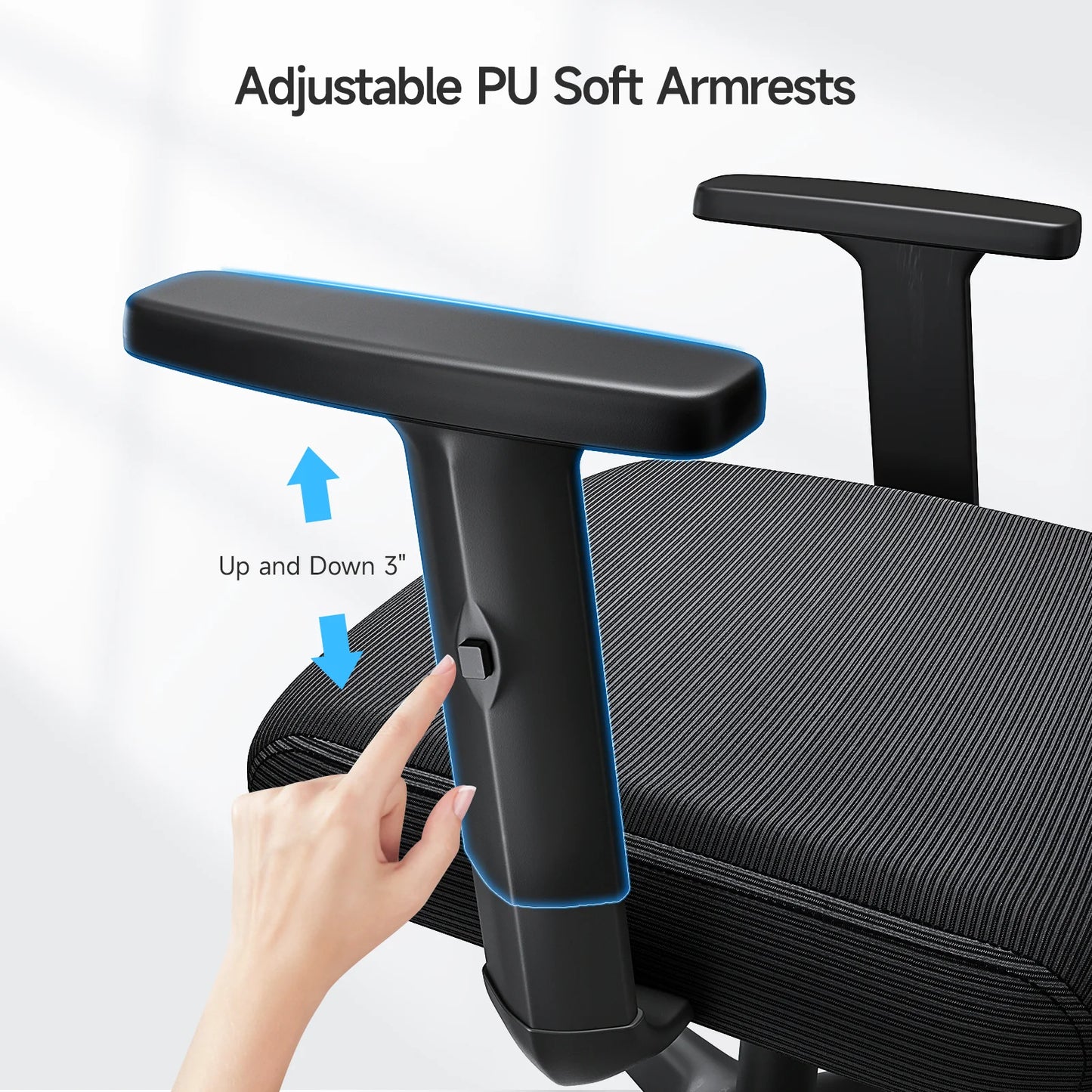 Ergonomic mesh office chair high back.