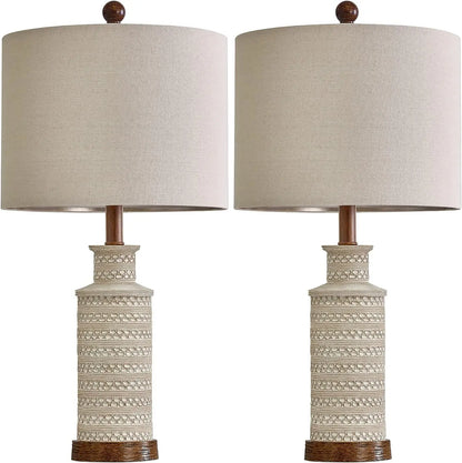 24'' Farmhouse Table Lamp Set of 2