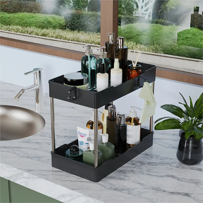 3pcs Under Bathroom Sink Organizers – Countertop Storage Racks