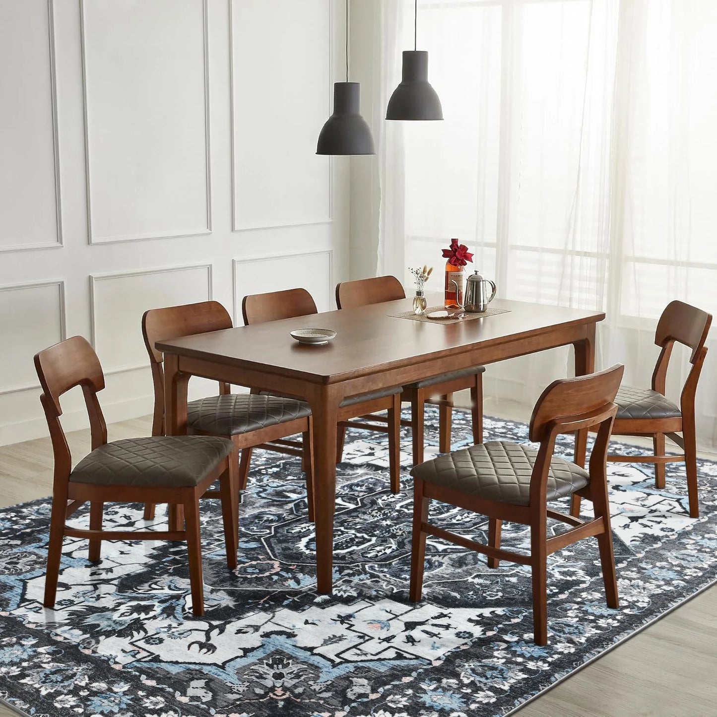 Soft Vintage Floral Area Rugs Floor Carpet