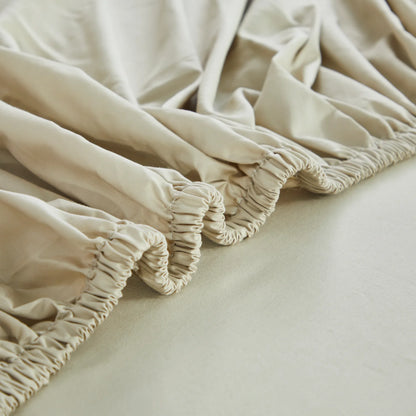 Luxury Solid Color Fitted 3Piece Sheets Set.