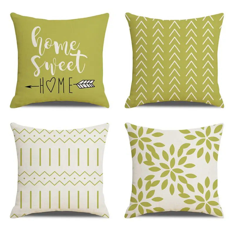 4 PCS Throw Pillow Covers 18x18 Inch Decorative Pillow