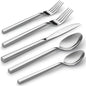 20pc Cube Black Forged Silverware Set.