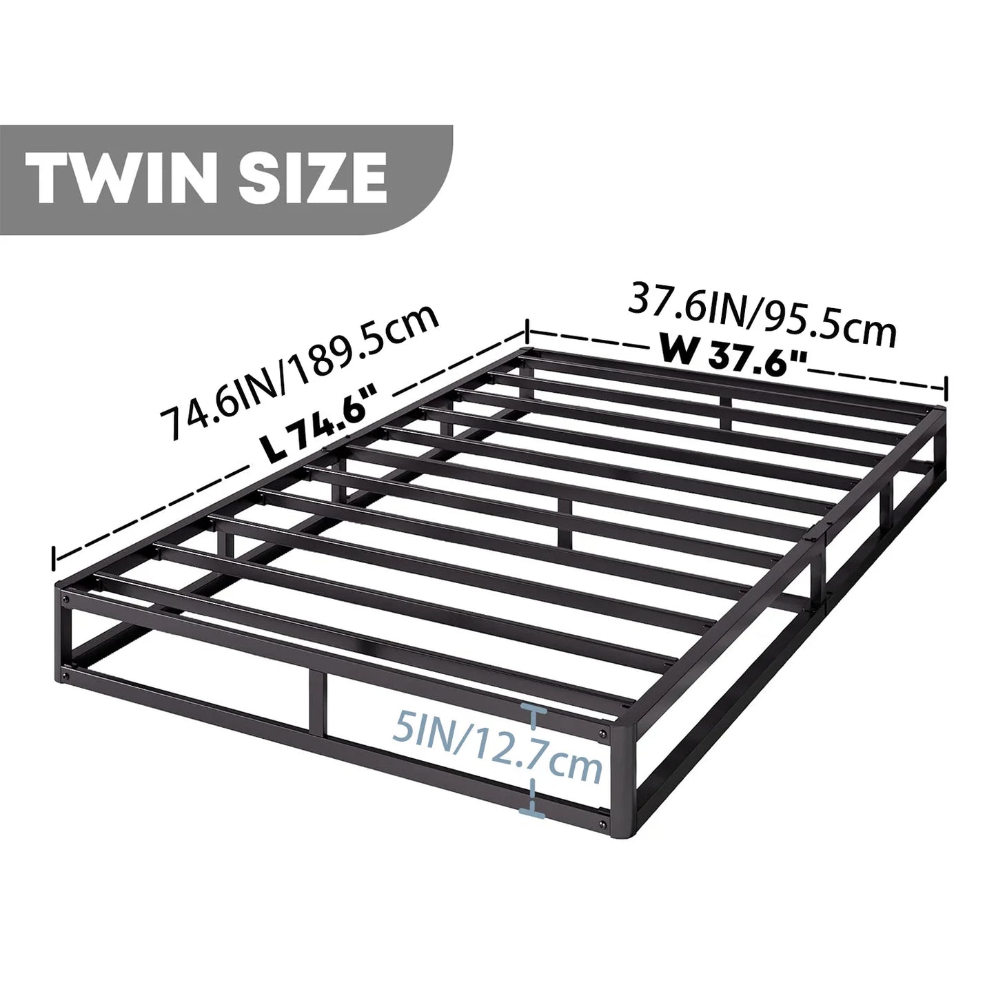 5 Inch Metal Smart Box Spring with Quick Assembly