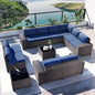 12PCS Outdoor Patio Sectional Furniture Set .