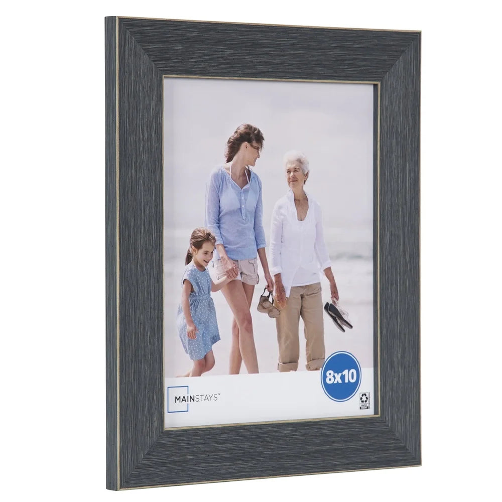 Decorative 8x10 Tabletop Picture Frame with Glass