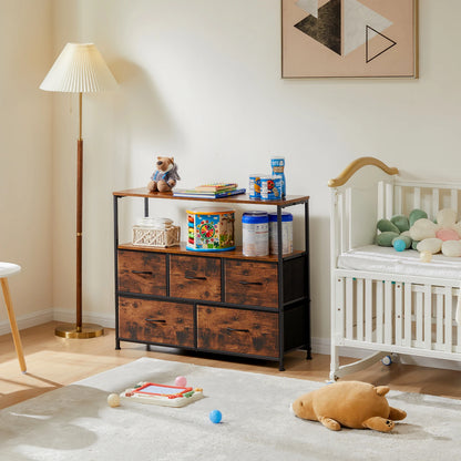 Fireplace TV Stand Dresser For Bedroom