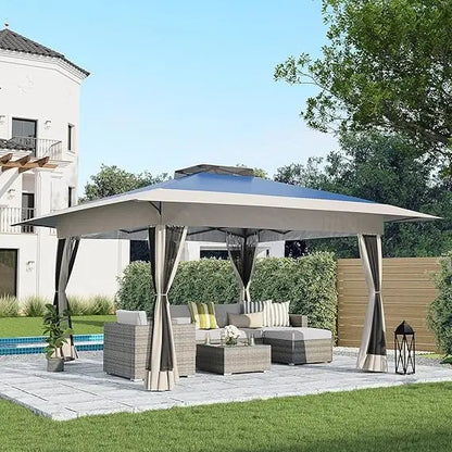 13’x13’ Pop Up Gazebo, Outdoor Canopy Tent Shade