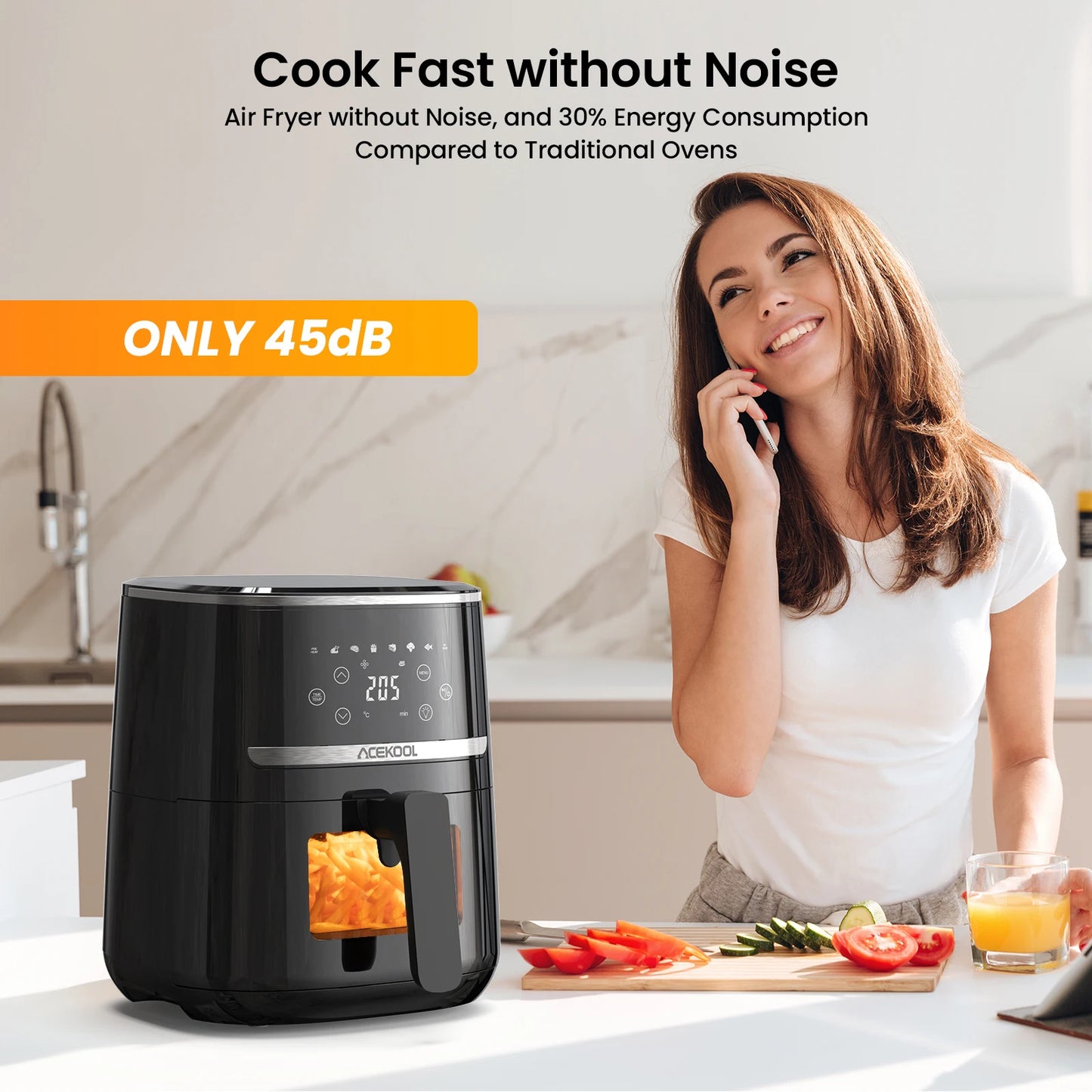 5 Quart Digital Display Air Fryer Oven.