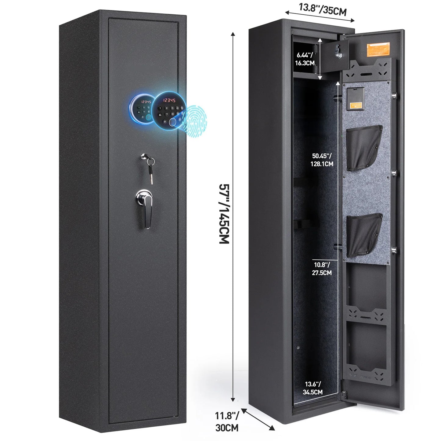 Mutak 3-8 Rifles Gun Safe for Home Rifles Pistols