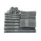 18-Piece 100% Cotton Towel Set, Soft and Super Absorbent