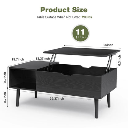 Lift Top Coffee Tables For Living Room 39.37"x19.7" Desk