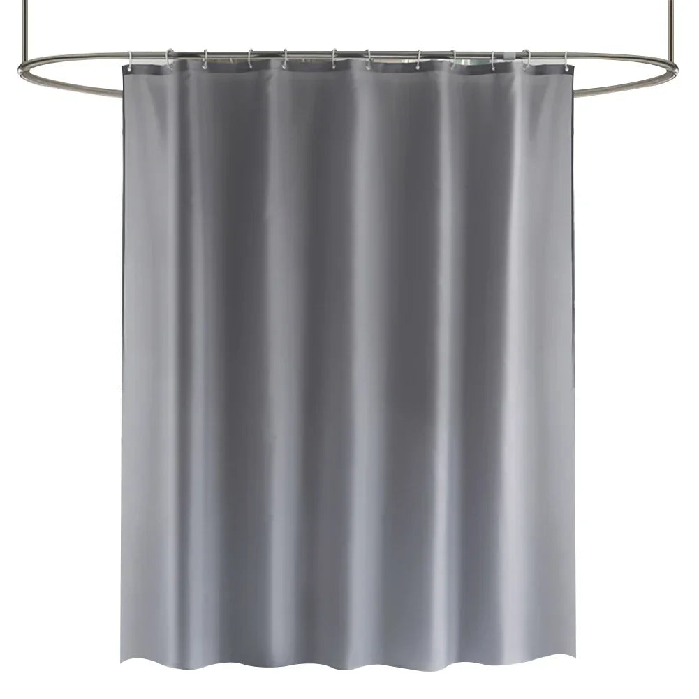Heavy Duty Solid Fabric Shower Curtain