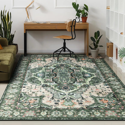 Soft Vintage Floral Area Rugs Floor Carpet