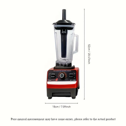 C010-Red RV Kitchen Blender with Wall Breaker, 110V-130V,