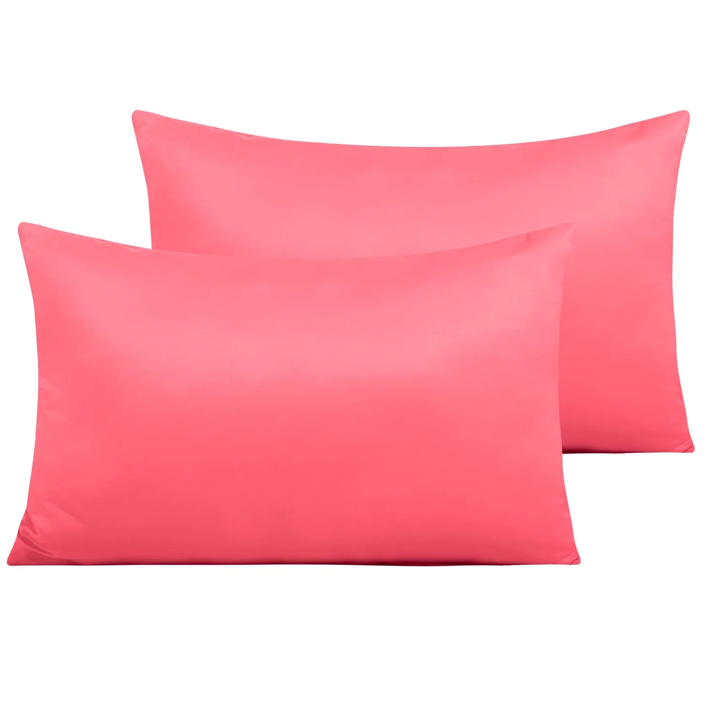 2 Pack Satin Breathable Pillowcases for Hair