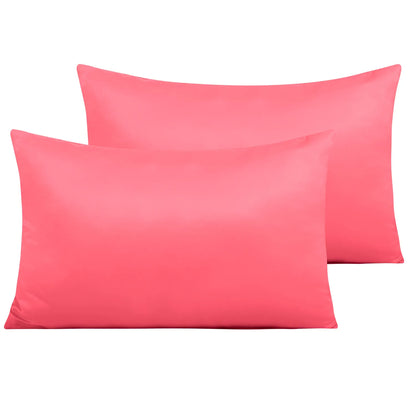 2 Pack Satin Breathable Pillowcases for Hair