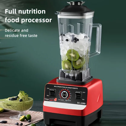 C010-Red RV Kitchen Blender with Wall Breaker, 110V-130V,