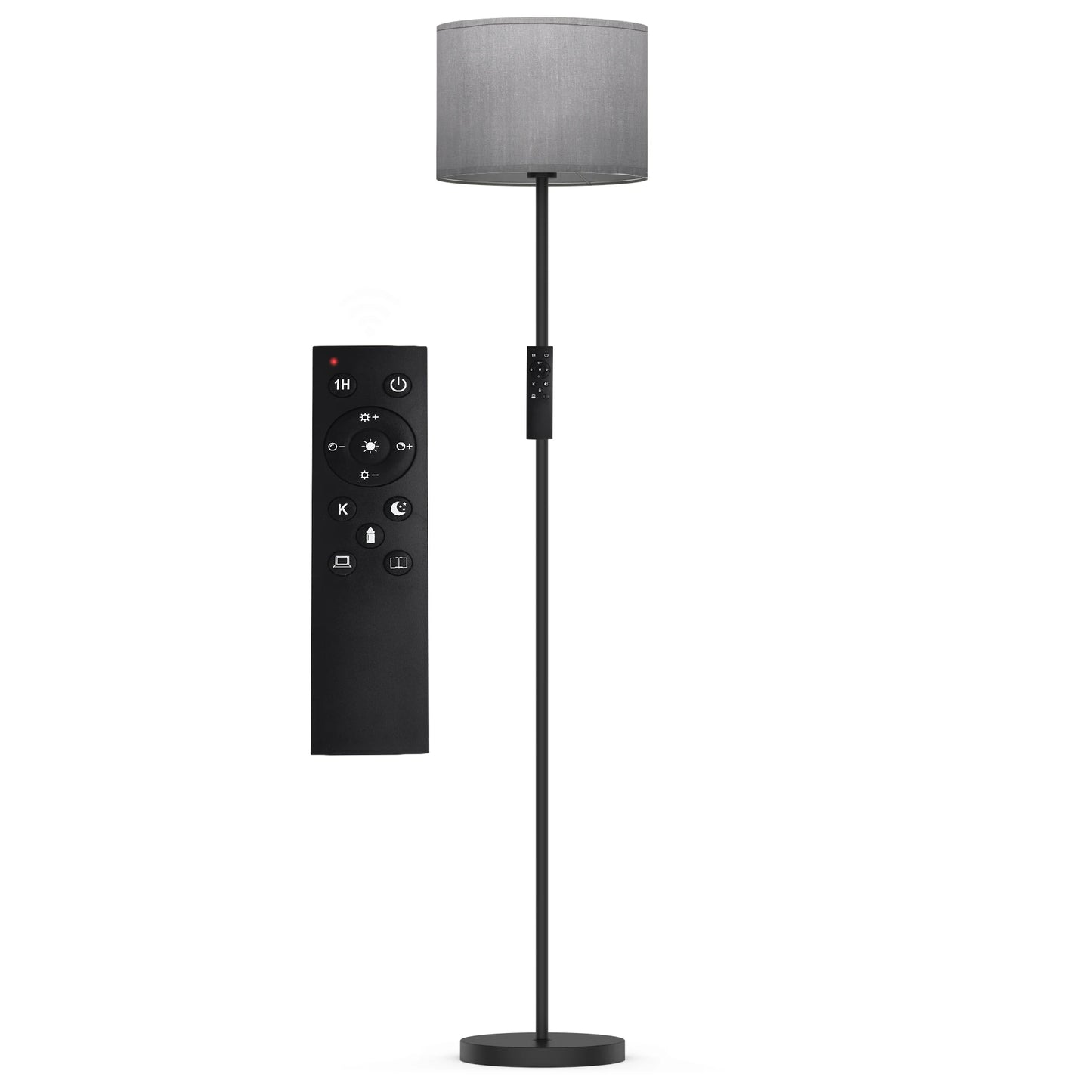 61.5'' Traditional Floor Lamp with Remote Control