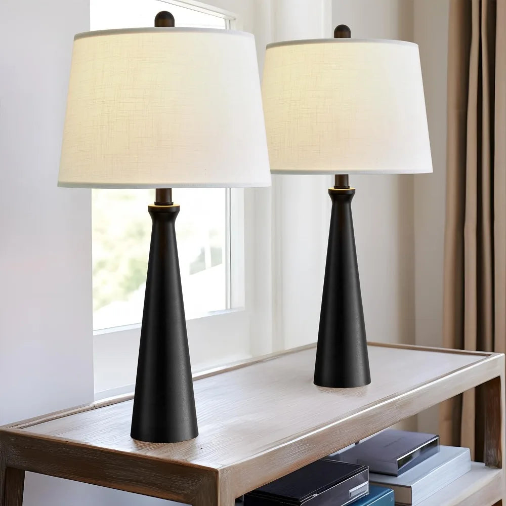 25.75" 3-Way Dimmable Touch Control USB Table Lamp