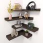 4 Tier Corner Floating Shelves Set of 4
