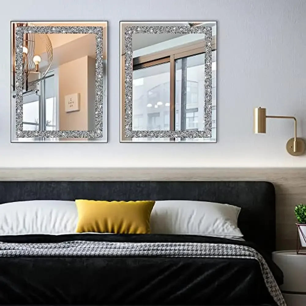 Crystal Crush Diamond 16x20 Wall Mirror .