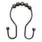 12 PC Premium Rust-Proof Stainless Steel Shower Curtain Hooks