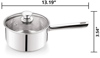 10-Piece Nonstick Stainless Steel Cookware Set