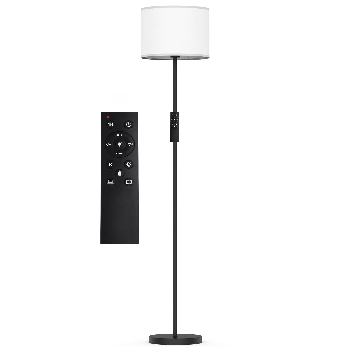 61.5'' Traditional Floor Lamp with Remote Control
