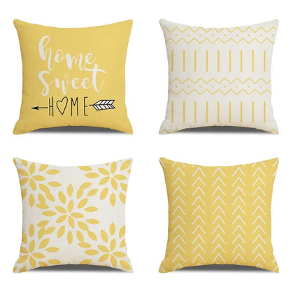 4 PCS Throw Pillow Covers 18x18 Inch Decorative Pillow