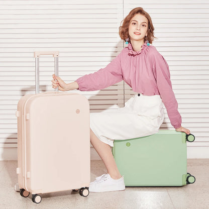 Mixi Puristic Design Travel Luggage Rolling Wheels.